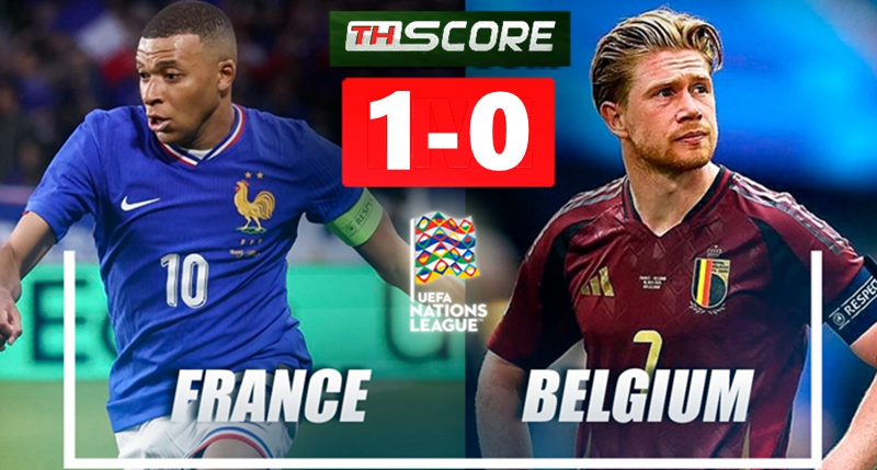 ยูฟ่า เนชั่นส์ ลีก: ฝรั่งเศส เอาชนะ เบลเยี่ยม 2-0 มูอานี กับ เดมเบเล่ ซัดประตู เอ็มบัปเป้ ลงสนามเป็นตัวสำรอง